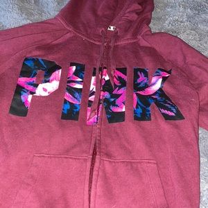 cozy pink jacket small